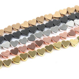 6x5mm Hematite Love Heart Beads Natural Stone Jewelry Making DIY Bracelet