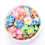 20pcs Colorful Polymer Clay Beads Flower Spacer Beads for DIY Jewelry Making