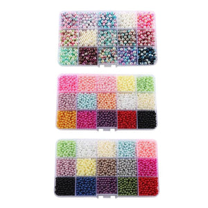 4mm Mixed Color ABS Pearls Beading Spacer for Diy Jewelry