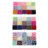 4mm Mixed Color ABS Pearls Beading Spacer for Diy Jewelry
