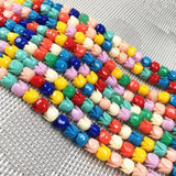 Synthetic Coral Engraving Flower Beading Punch Loose Beads DIY Jewelry