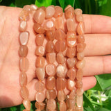 6-8mm Natural Sunstone Spacer Beads for Jewelry Making