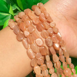 6-8mm Natural Sunstone Spacer Beads for Jewelry Making