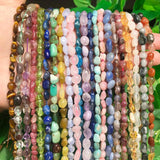 6-8mm Natural Sunstone Spacer Beads for Jewelry Making
