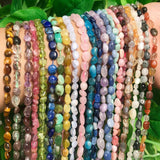 6-8mm Natural Sunstone Spacer Beads for Jewelry Making