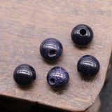 10pcs Big Hole Natural Stone Bead Sandstone Amethysts 8mm