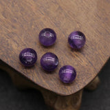 10pcs Big Hole Natural Stone Bead Sandstone Amethysts 8mm