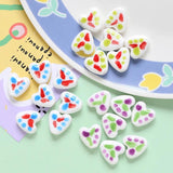10pcs Hand-painted Ins Love Ceramic Beads DIY Jewelry Material