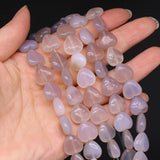 Natural Gray Agate Heart Shape Beads 16pcs for DIY Jewelry