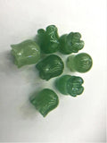 4pcs 10mm Green Aventurines Flower Beads DIY Necklace Wedding Decoration