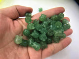 4pcs 10mm Green Aventurines Flower Beads DIY Necklace Wedding Decoration