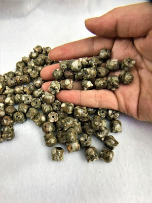4pcs 10mm Jaspers Flower Beads for DIY Necklace