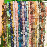 5-7mm Purple Ghost Quartz Crystal Loose Beads 15''