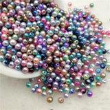 2000pcs ABS Pearl Beads Rainbow Loose Beads DIY Necklace Bracelet