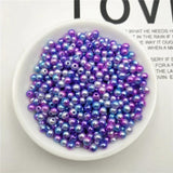2000pcs ABS Pearl Beads Rainbow Loose Beads DIY Necklace Bracelet