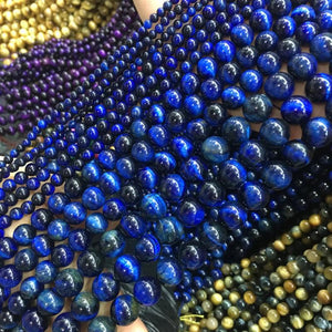 Tiger Eye Stone Beads 4/6/8/10/12mm Round Loose Beads for DIY Necklace Bracelet