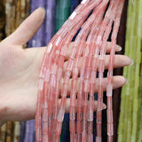 Red Watermelon Agate Beads 4x13mm for DIY Jewelry