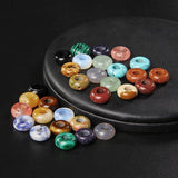 10PCS Natural Agates Big Hole Beads Round Opal Tiger Eye Loose Beads 11mm