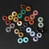 10PCS Natural Agates Big Hole Beads Round Opal Tiger Eye Loose Beads 11mm