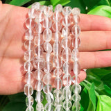 Irregular Natural Quartz Spacer Beads for DIY Jewelry Making 15inches