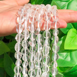 Irregular Natural Quartz Spacer Beads for DIY Jewelry Making 15inches