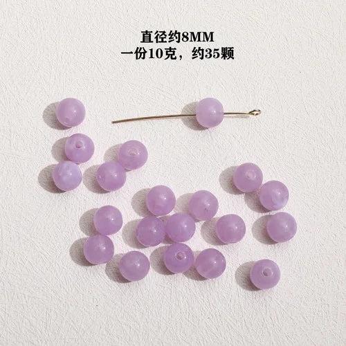 35pcs 10g 8mm Cloud Gradient Beads DIY Bracelet Jewelry Accessories