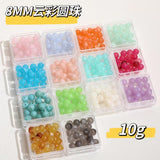 35pcs 10g 8mm Cloud Gradient Beads DIY Bracelet Jewelry Accessories