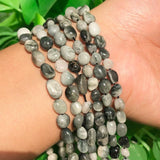 5-7mm Irregular Hawks Eye Beads 15inch