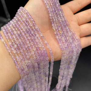 3mm Faceted Natural Stone Beads Set for Jewelry Making