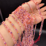 3mm Faceted Natural Stone Beads Set for Jewelry Making