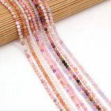 3mm Faceted Natural Stone Beads Set for Jewelry Making