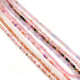 3mm Faceted Natural Stone Beads Set for Jewelry Making