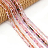 3mm Faceted Natural Stone Beads Set for Jewelry Making