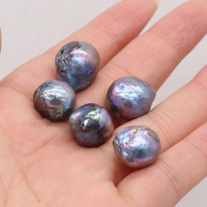 2 PCS Baroque Pearl Beads 13-15mm DIY Jewelry Making