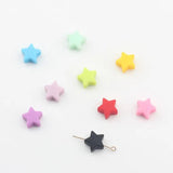 Silicone Beads Candy Star Shape 14mm 10pcs/lot DIY Jewelry Making Supplies