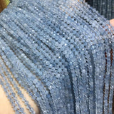 Natural Ice Aquamarine Faceted Beads for Jewelry Making