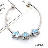 Enamel Rainbow Unicorn Spacer Beads for Jewelry Making