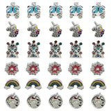 Enamel Rainbow Unicorn Spacer Beads for Jewelry Making
