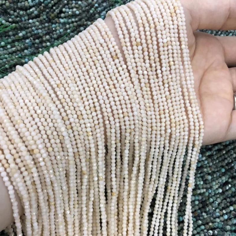 Natural Shell Beads Round for DIY Jewelry Making 15.5 Strand