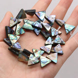 5Pcs Abalone Triangle Shell Beads for Jewelry Making DIY