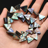 5Pcs Abalone Triangle Shell Beads for Jewelry Making DIY