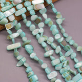 Natural Shell Irregular Beads for Jewelry Making 8x15-10x20 mm 80 cm