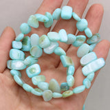 Natural Shell Irregular Beads for Jewelry Making 8x15-10x20 mm 80 cm