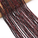 Natural Agates Stone Beaded Section Abacus 3x4mm