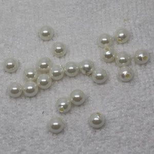 Plastic Pearl Round Loose Beads 6-25mm Half Hole - Wholesale 10-100pcs