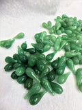4pcs 10x24mm Green Aventurines Flower Beads DIY Necklace