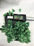 4pcs 10x24mm Green Aventurines Flower Beads DIY Necklace