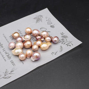 Baroque Big Purple Pearl Beads 12-16mm Loose Pearls DIY Jewelry Making