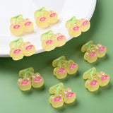 10pcs Cherry Frosted Transparent Acrylic Beads for Jewelry Making 5 Colors