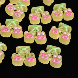 10pcs Cherry Frosted Transparent Acrylic Beads for Jewelry Making 5 Colors